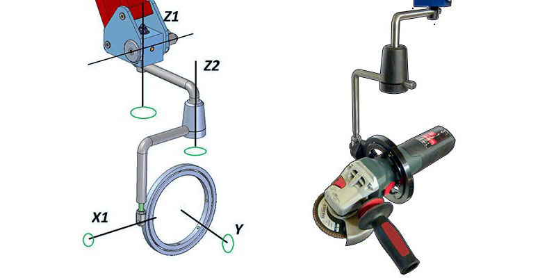 Balanced Articulated Arm - ORBITAL ATTACHMENT C - MAX Ø 130mm