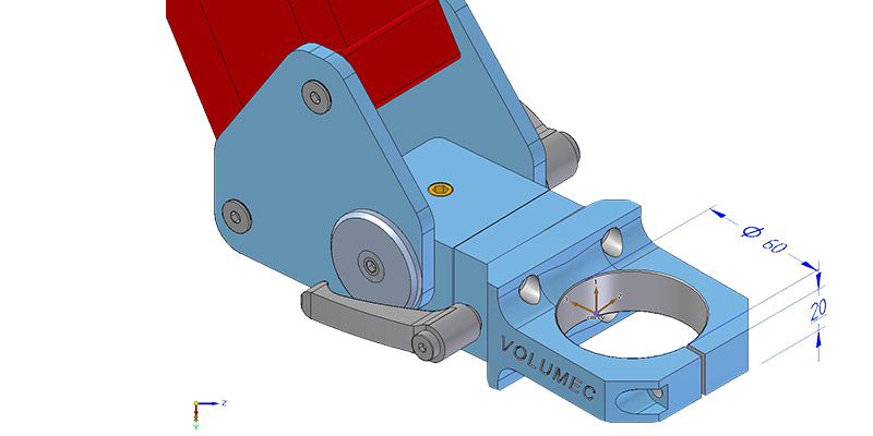 Balanced Articulated Arm - T60 - TERMINAL FIXING TOOL DIAMETER 60 mm